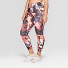 Women's Plus Size Floral Print Performance 7/8 Mid - Rise Leggings - Joylab 3x,