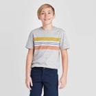 Petiteboys' Short Sleeve Stripe T-shirt - Cat & Jack Gray/yellow Xs, Boy's,