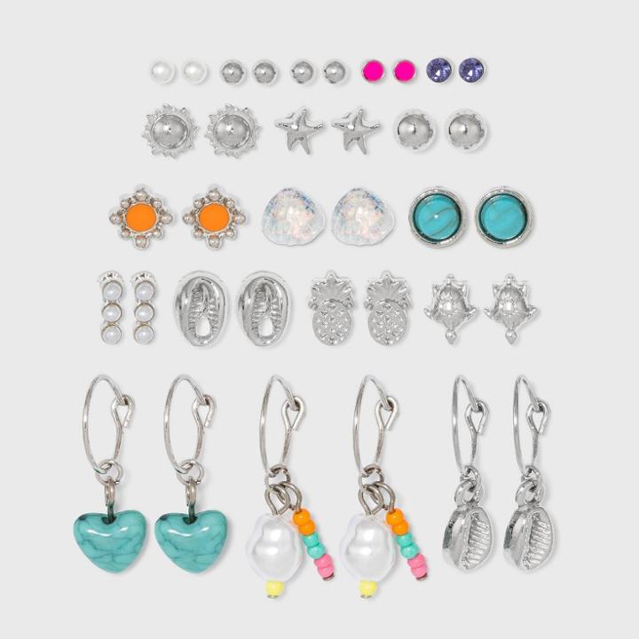 Tropical Multi Earring Set 18pc - Wild Fable Dark