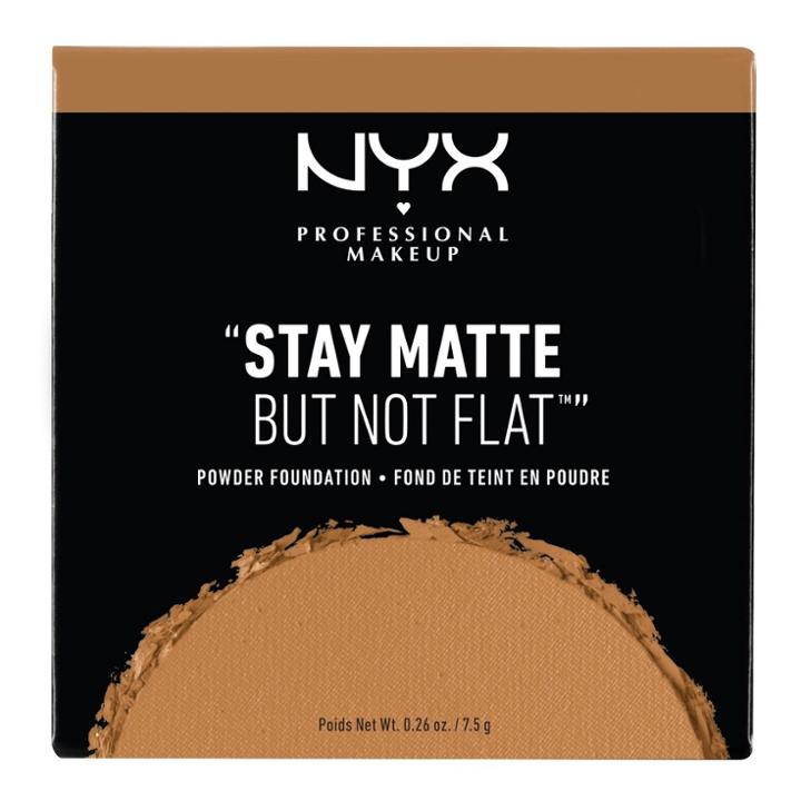 Nyx Professional Makeup Stay Matte But Not Flat Powder Foundation Deep Golden
