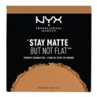 Nyx Professional Makeup Stay Matte But Not Flat Powder Foundation Deep Golden
