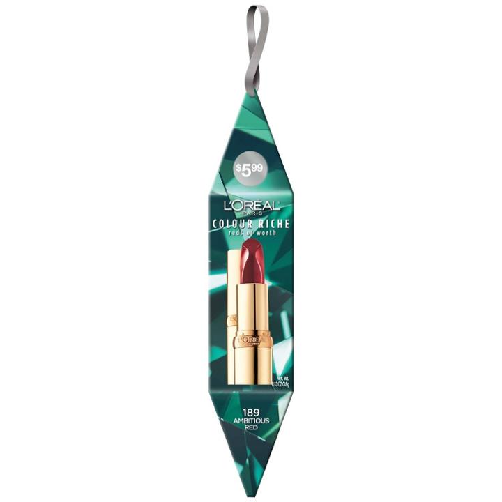L'oreal Paris Colour Riche Reds Of Worth Satin Lipstick With Intense Color - Ambitious Red