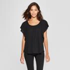 Women's Short Sleeve Top - A New Day Black