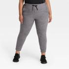 Women's Plus Size French Terry Joggers - All In Motion Black