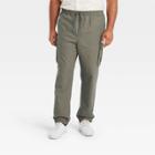 Men's Tall Canvas Cargo Jogger Pants - Goodfellow & Co Olive Green