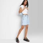 Women's Super-high Rise Utility Bermuda Jean Shorts - Wild Fable Indigo