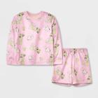 Kids' 2pc Fleece Pajama Set - Art Class Pink