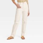 Women's High-rise 90's Vintage Straight Jeans - Universal Thread Off-white