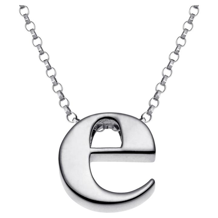 Target Women's Sterling Silver 'e' Initial Charm Pendant -