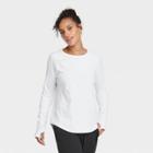 Women's Essential Crewneck Long Sleeve T-shirt - All In Motion White