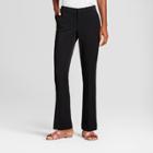 Women's Bootcut Bi-stretch Twill Pants - A New Day Black 0s,
