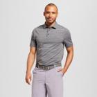 Men's Striped Golf Polo Shirt - C9 Champion Black Heather/purple