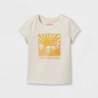 Toddler Girls' 'keep Growing' Graphic T-shirt - Cat & Jack Beige