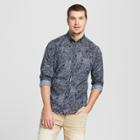 Target Men's Slim Fit Northrop Long Sleeve Button-down Shirt - Goodfellow & Co Stargaze Navy