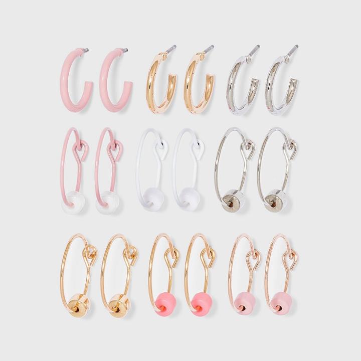 Girls' 9pk Earring Set - Art Class