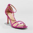 Women's Kayce Strappy Stiletto Heeled Pumps - A New Day Magenta (pink)