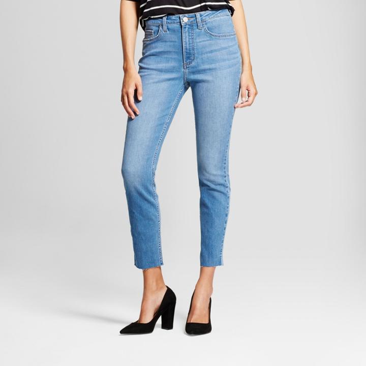 Women's Modern Fit High Rise Raw Hem Skinny Jeans - Crafted By Lee Light Wash