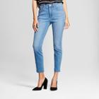 Women's Modern Fit High Rise Raw Hem Skinny Jeans - Crafted By Lee Light Wash