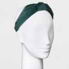 Corduroy Top Knot Headband - Universal Thread Dark Green