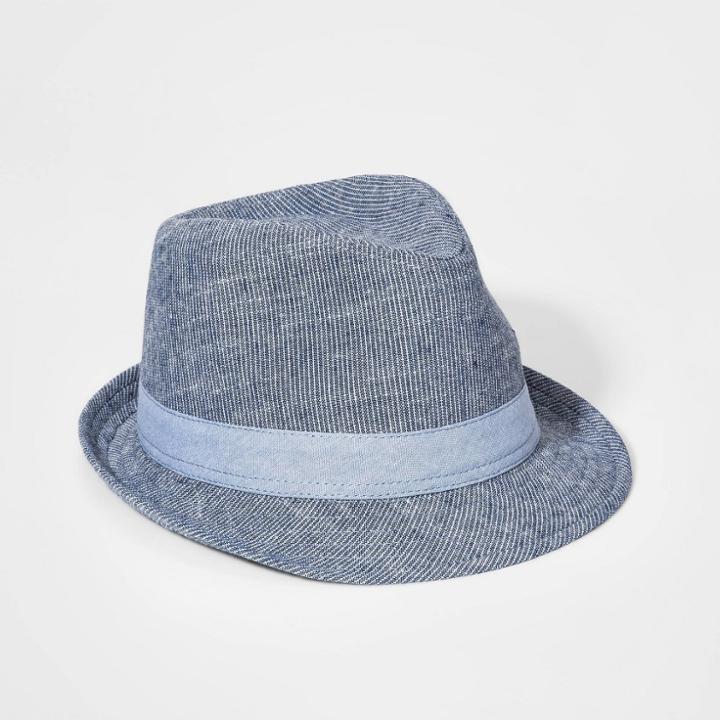 Boys' Striped Hat - Cat & Jack Blue One Size, Boy's