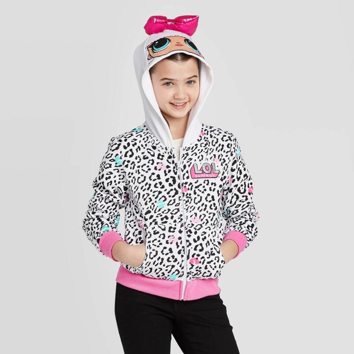 Mga Entertainment Girls' L.o.l Surprise Cosplay Hoodie Sweatshirt - White L, Girl's,