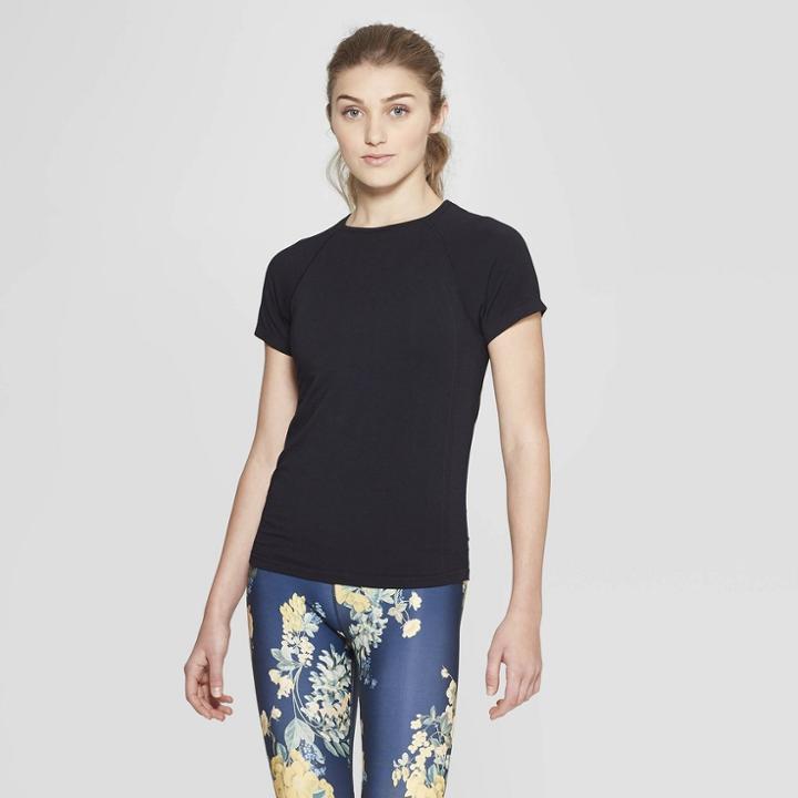 Women's Short Sleeve T-shirt With Anti Bacterial - Joylab Black