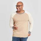 Men's Colorblock Tall Regular Fit Crew Neck Sweater - Goodfellow & Co Brown