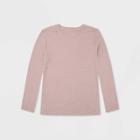 Women's Plus Size Long Sleeve T-shirt - Universal Thread Lilac 1x, Women's, Size: