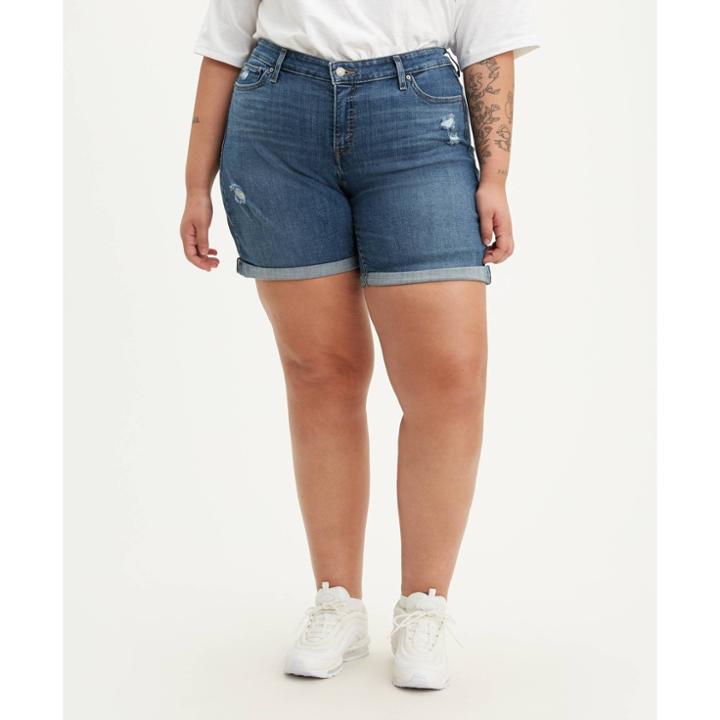 Levi's Women's Plus Size New Jean Shorts - Hawaii Ocean