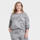 Women's Plus Size Sweatshirt - Knox Rose Green Camo Print