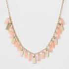 Statement Necklace - A New Day Coral, Women's, Pink