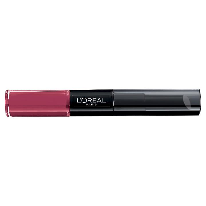L'oreal Paris Infallible Lip 2 Step 107 Violet Parfait .17 Fl Oz, Violet Parfait