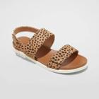 Women's Natalie Easy Closure Leopard Print Strap Sport Sandals - Universal Thread Brown