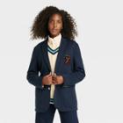 Houston White Adult Crested Blazer - Blue Xxs/xs