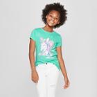 Girls' Short Sleeve Unicorn Graphic T-shirt - Cat & Jack Green