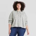 Women's Friends Plus Size Hooded Graphic Sweatshirt - Gray