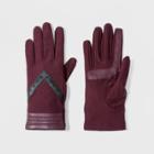 Isotoner Smartdri Women's Tech Stretch Gloves - Burgundy (red)