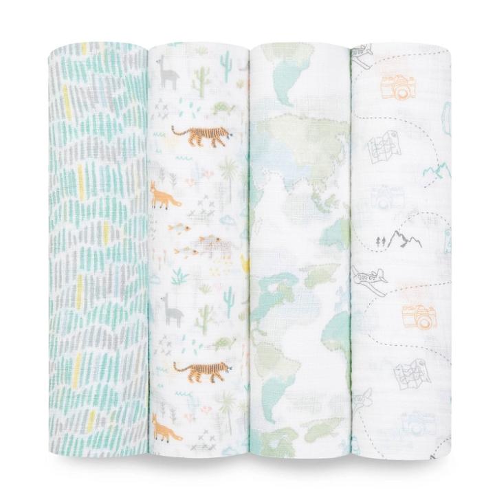 Aden + Anais Essentials Voyageur Neutral Swaddle Blankets