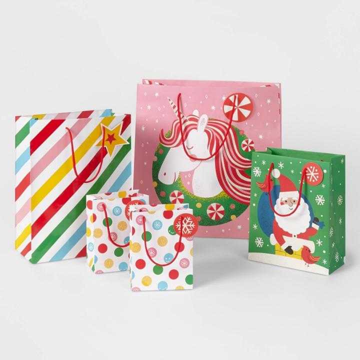 Multipack 1 Square 1 Large Cub 2 Gift Bags - Wondershop