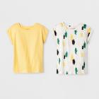 Girls' Sustainable Short Sleeve T-shirt 2pk - Cat & Jack L,