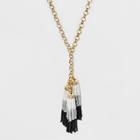Target Cascading Beaded Tassel Necklace - A New Day,