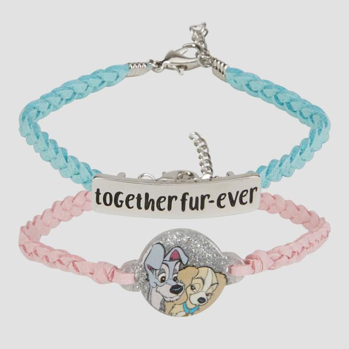 Girls' Disney Lady & The Tramp 2pc Friendship Bracelet - Disney