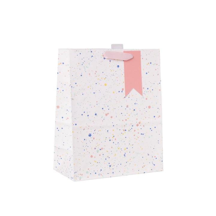 Spritz Foil Splattered Cub Bag With Tag Rose Gold -
