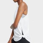 Women's Side-tie Tank Top - All In Motion True White