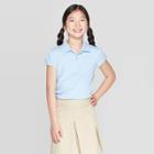 Girls' Short Sleeve Interlock Uniform Polo Shirt - Cat & Jack