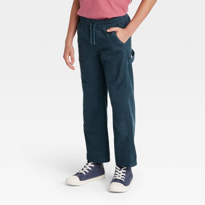 Boys' Pull-on Corduroy Pants - Art Class Dark Blue