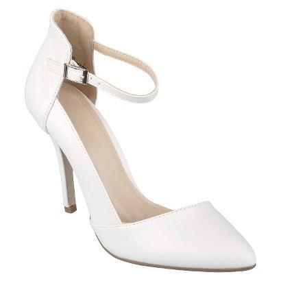 Women's Journee Collection Strap Heels - White