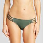 Women's Sun Coast Strappy Cheeky Bikini Bottom - Shade & Shore Olive