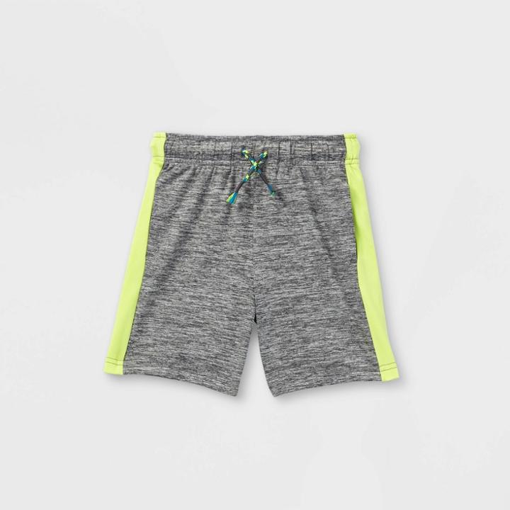 Toddler Boys' Active Pull-on Shorts With Side Stripes - Cat & Jack Charcoal Gray