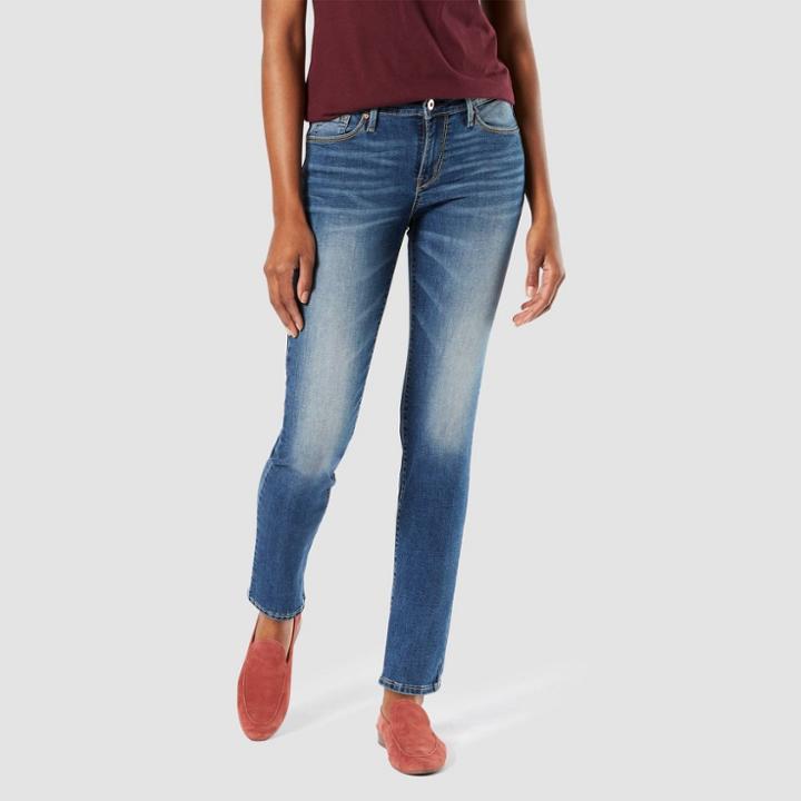 Denizen From Levi's Women's Mid-rise Modern Slim Jeans - Stunner 14 Medium, Women's